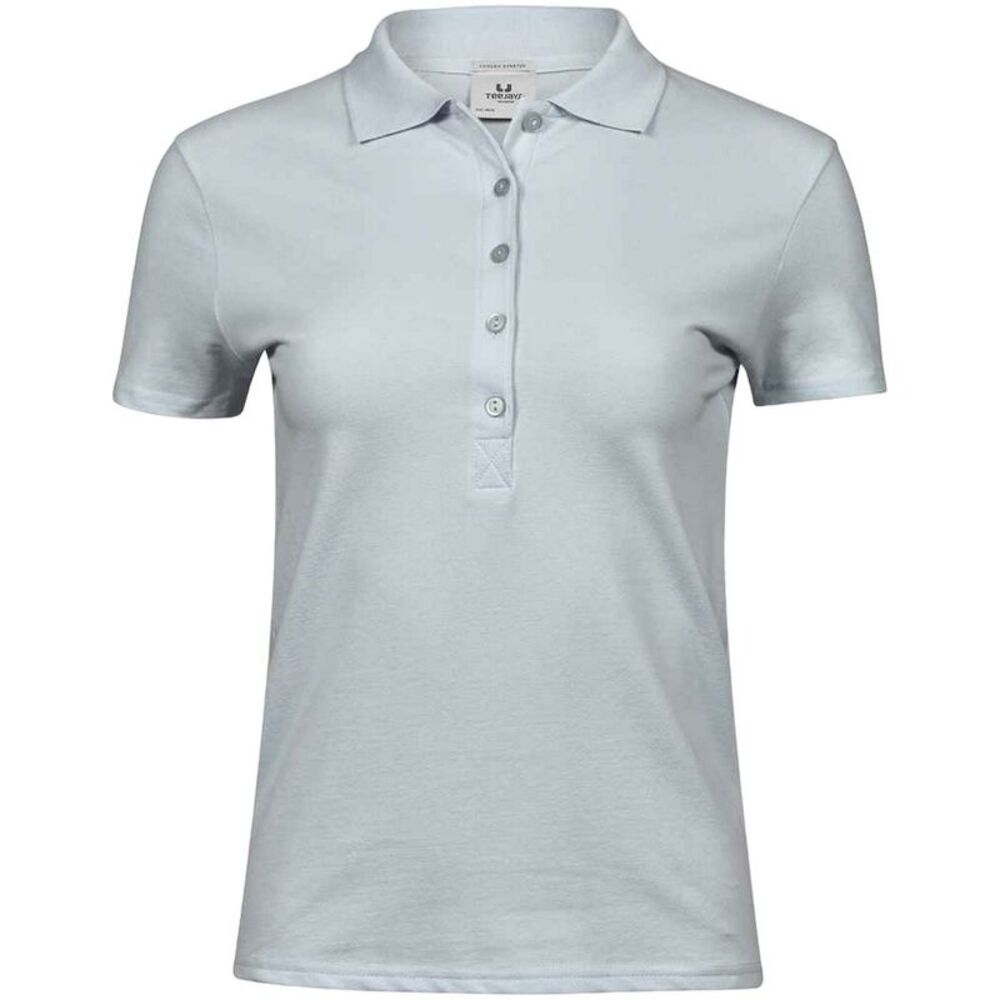 Tee Jays Womens/Ladies Luxury Stretch Polo Shirt / Ice Blue